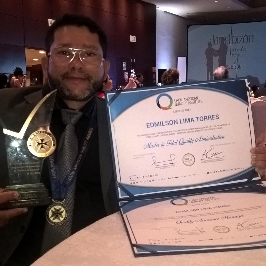 Prêmio Latin American Quality Institute - SHERATON - México